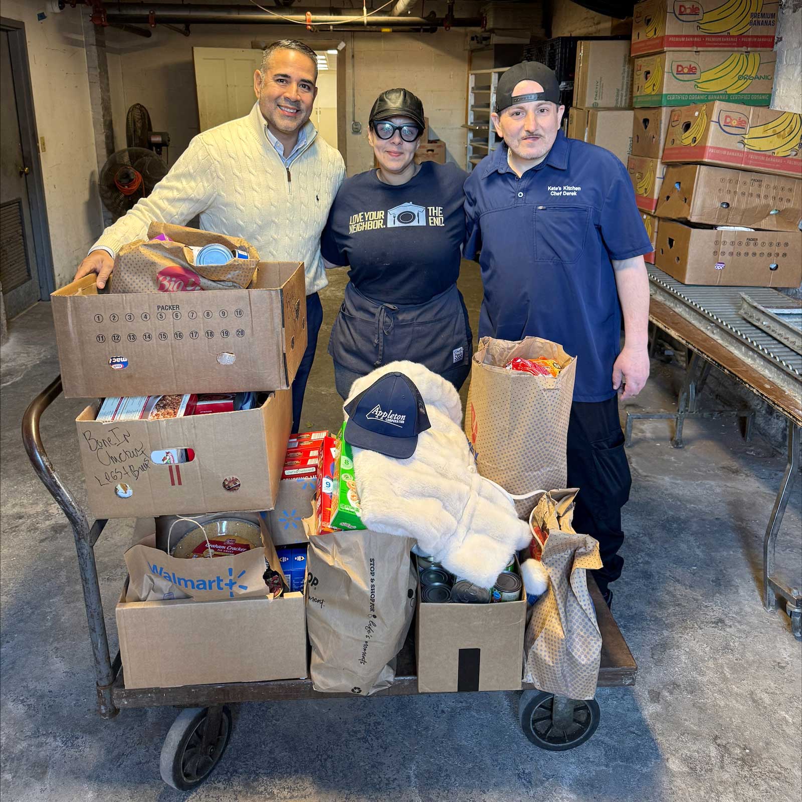 Appleton Corporation holds food drive to benefit Providence Ministries